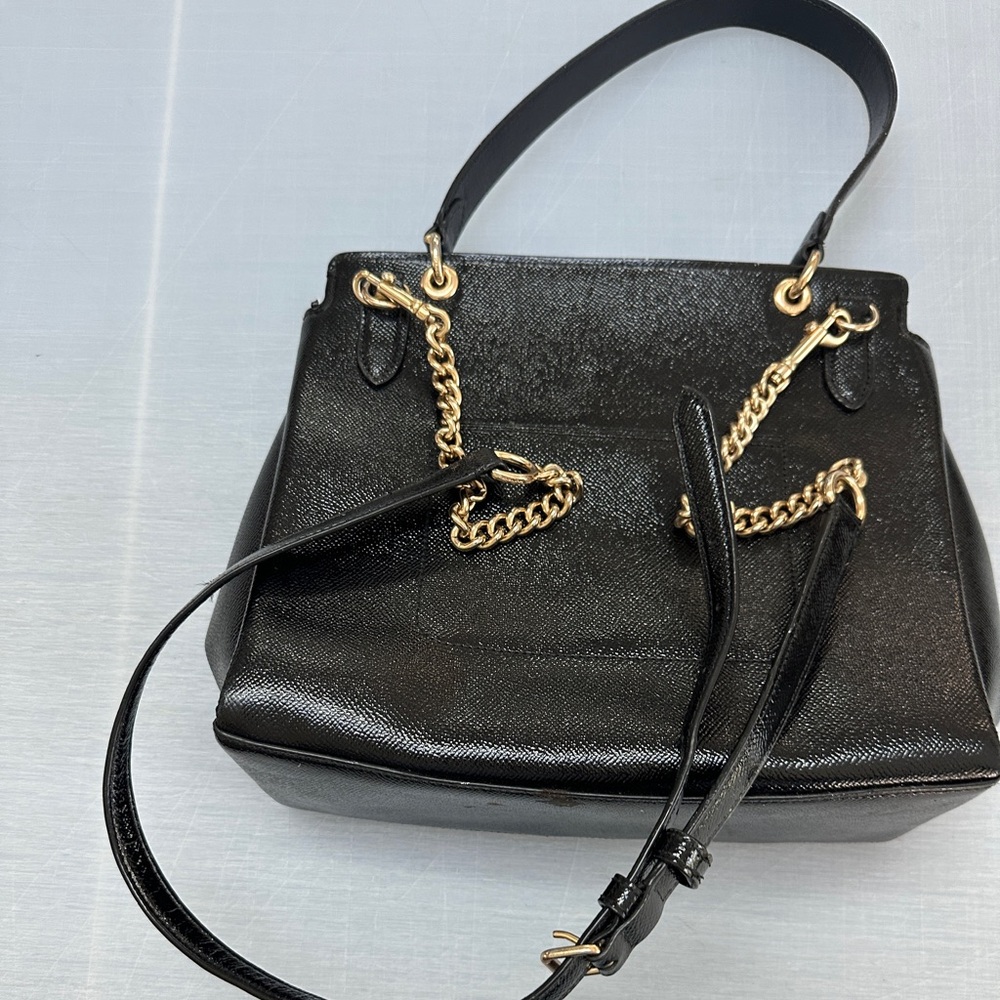 Coach Avery Flap Carryall Black Gold - Picture 11 of 13